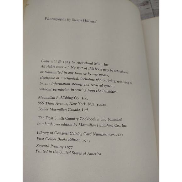 The Deaf Smith Country Cookbook : Natural Foods for Family Kitchens - 1977 Vtg - Picture 8 of 13